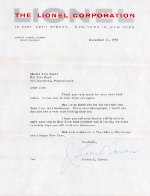 Lionel Letter, 11 December 1958